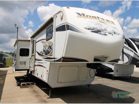 Used 2013 Keystone RV Montana 3582RL Fifth Wheel at Campers Inn | Byron, GA | #58168A Rv Mattress, Keystone Rv, Air Mattress, Rv For Sale, Fifth Wheel, Step Ladder, Rv Remodel, Rv Camping, Black Tank