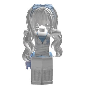 Cute Blue Roblox Avatars, White And Blue Roblox Avatar, Light Blue Roblox Avatar, Blue Hair Roblox Avatar, Blue Roblox Outfits, Roblox Avatars Blue, Blue Roblox Avatar, Pastel Blue Outfit, Ava Roblox