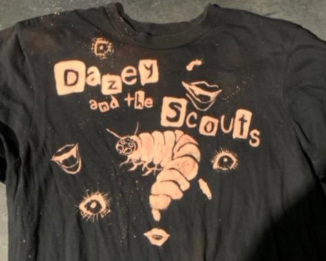 Dazey And The Scouts Maggot, Diy Band Shirt, Dazey And The Scouts, Riot Grrrl Outfits, Destroy Boys, Band Covers, Bob Marley Music, Riot Grrrl, Future Style