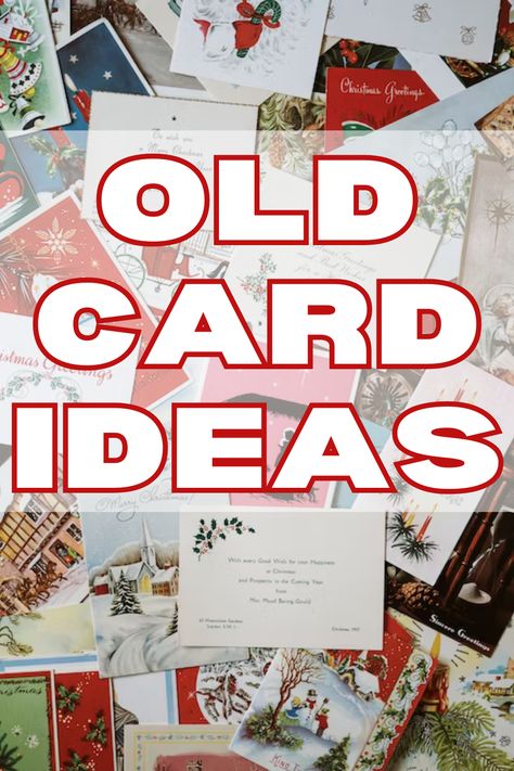 Things To Make With Christmas Cards, Recycle Old Christmas Cards, Gift Tags From Old Christmas Cards, How To Reuse Christmas Cards, Crafts From Old Christmas Cards, Post Card Crafts, Used Christmas Card Crafts, Things To Make With Old Christmas Cards, Christmas Cards Decoration Ideas