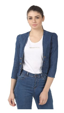 Shrugs With Jeans, Denim Shrug, Short Shrug, Electronics Devices, Women Denim Jacket, Sleeve Shrug, Cute White Dress, Striped Shirt Women, Trendy Jackets