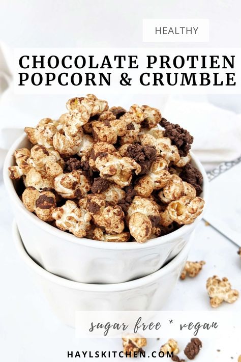 Protein Popcorn, Popcorn Recipes Chocolate, Devotion Nutrition, High Protein Cheesecake, High Protein Snack, High Protein Desserts, Healthy Protein Snacks, Popcorn Recipe, Protein Treats