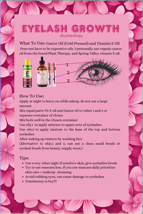 Tips on how to grow eyelashes at home with simple products. You don't need to use an expensive eyelash serum to achieve longer lashes. This is what I use, but you can use any brand of oils just stay consistent. 
Tips for longer natural eyelashes. Eyelash growth at home natural serum. Lash Oil Longer Eyelashes, At Home Eyelash Serum, Natural Eyelash Serum, Growing Eyelashes Naturally, Home Made Lash Serum, Eyelash Growth Natural, Diy Lash Serum, Grow Eyelashes Naturally, Eyelash Growth Diy