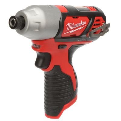 Milwaukee M12 12-Volt Lithium-Ion Cordless 1/4 in. Hex Impact (Tool-Only)-2462-20 - The Home Depot Cordless Hammer Drill, Fuel Gauge, Milwaukee M12, Milwaukee Tools, Cordless Tools, Tool Belt, Impact Driver, Impact Wrench, Drill Driver