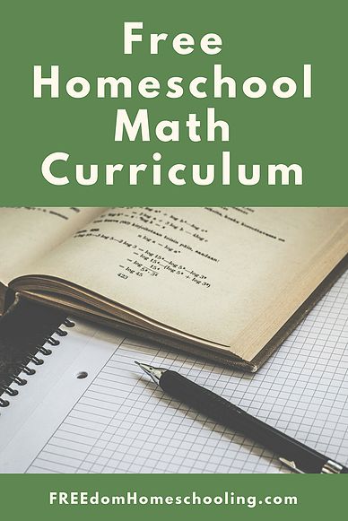 Freedom Homeschooling | Free Homeschool Math Curriculum Homeschool Apps, Homeschool Math Curriculum, Free Homeschool Curriculum, How To Start Homeschooling, Homeschool High School, Unit Studies, Math Methods, Homeschool Planning, Free Homeschool