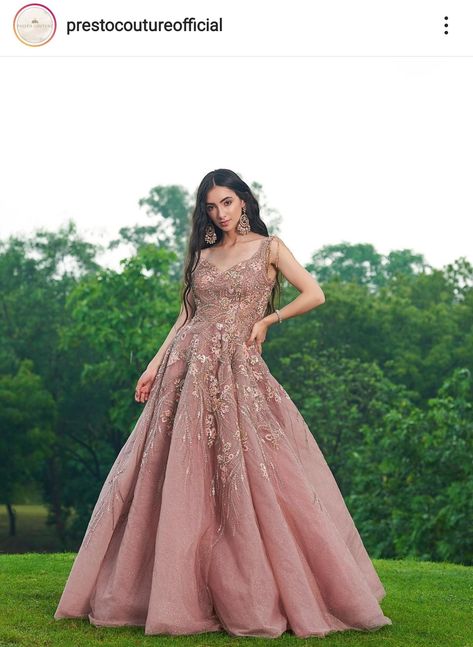 Wedding Frock Designs, Gown Poses, Women Gown, Engagement Gown, Wedding Frocks, Engagement Gowns, Indian Wedding Gowns, Frock Designs, Pink Gown