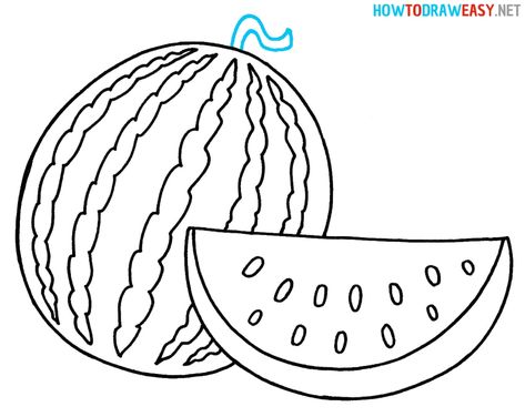 Watermelon Drawing Easy #Watermelon #WatermelonDrawing #HowtoDrawaWatermelon #WatermelonDrawingTutorial #WatermelonDrawingforKids #EasyDrawings #Art #ArtWork #Arts #Drawings #Drawing #Draw #Drawit #HowtoDrawEasy #Fruits #Fruit #Sketch #Sketching #Aesthetic #StepbyStepDrawings #StepbyStepWatermelonDrawing Easy Watermelon Drawing, Watermelon Outline, Watermelon Sketch, Sketching Aesthetic, Watermelon Drawing, How To Dr, Fruit Sketch, Step By Step Drawings, Fruit In Season