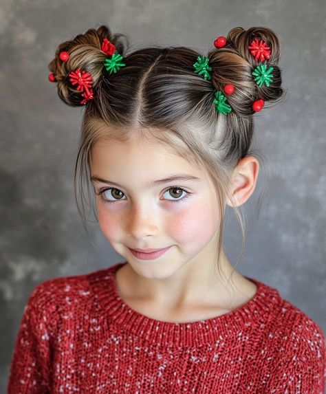 Dutch Braid Headband, Cindy Lou Who Hair, Picture Day Hairstyles For Kids, Picture Day Hairstyles, Christmas Hairstyles For Kids, Whoville Hair, Christmas Hairstyle, Easy Toddler Hairstyles, Picture Day Hair