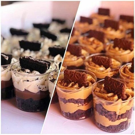 Dessert Cups Recipes, Catering Ideas Food, Wedding Cakes With Cupcakes, Dream Cake, Buffet Food, Bakery Cafe, Dessert Cups, Oui Oui, Mini Desserts