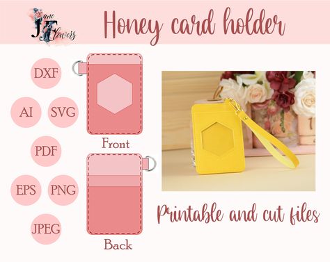 Leather Wallet Template, Honey Business, Wallet Template, Felt Hair Bows, Envelope Pattern, Bullet Journal For Beginners, Planner Tabs, Bow Template, Creative Planner