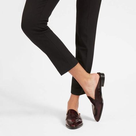 The Modern Penny Loafer Mule Business Casual Wardrobe, Womens Penny Loafers, Everlane Shoes, Italian Leather Shoes, Jelly Shoes, Tassel Loafers, Loafer Mules, Penny Loafer, Leather Clogs