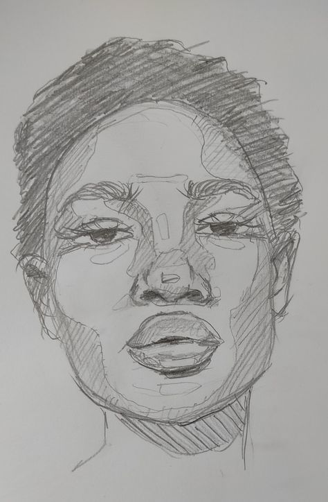 sketch, drawing, woman, model face, rough sketch Human Drawing Sketches Faces, Womans Face Sketch, Womens Face Sketch, How I Sketch Faces, Anatomy Sketches Face, Stretched Face Drawing, Quick Face Sketch, Woman Face Sketch Simple, Looking Down Sketch