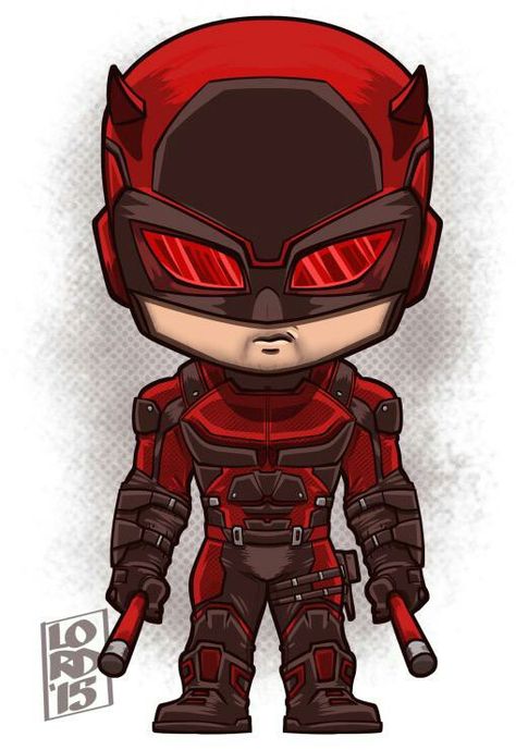 Daredevil Emo Stickers, Lord Mesa Art, Badass Drawings, Chibi Marvel, Spirit Signs, Marvel Cartoons, Marvel Daredevil, Marvel Drawings, Univers Dc