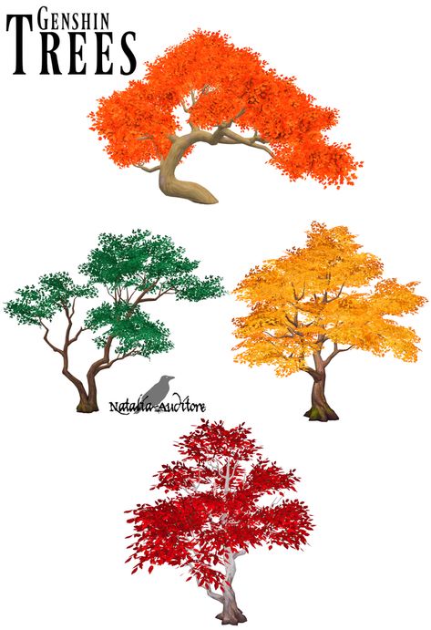 Genshin Trees | Natalia-Auditore on Patreon Sims 4 Cc Sunflower, Sims4 Build, Asian Plants, Sims 4 Cc Patreon, Japanese Plants, Cc Patreon, Ikemen Sengoku, Kpop Mv, 90s Stuff