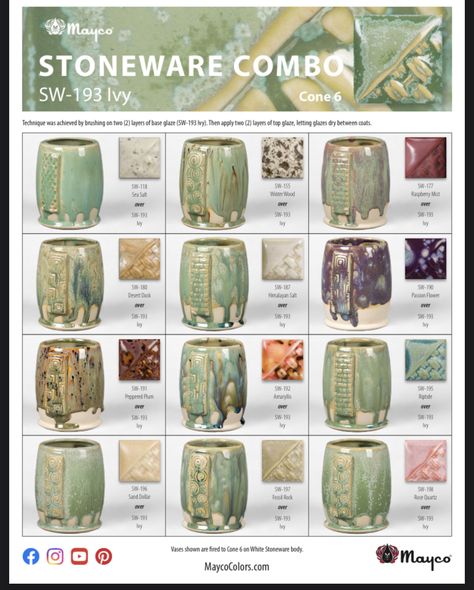 Tangelo Glaze Combinations, Mayco Glaze, Clay Vases, Clay Arts, Glaze Combinations, Glaze Combos, Amaco Glazes, Ceramic Glaze Recipes, Pottery Form