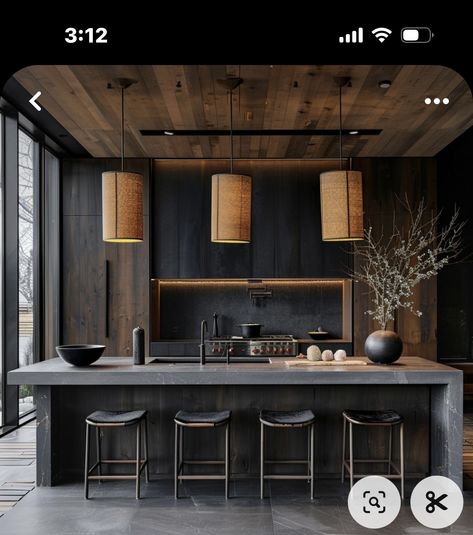 Japanese Kitchen Design, Parisian Kitchen, Japandi Kitchen, Japanese Colors, Minimalist Kitchen Design, Japanese Kitchen, Rustic Dining Room, Scandinavian Interior Design, Scandinavian Kitchen