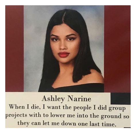 lol I was horrible helping in group projects — Steemit https://steemit.com/funny/@ultraspace/lol-i-was-horrible-helping-in-group-projects #memes #story #funnymemes #funny #true #highschool_yearbook Funny Yearbook Quotes, Funny School Stories, Funny Yearbook, Memes Gretchen, Quotes Distance, Grad Quotes, Senior Quotes Funny, Yearbook Quotes, Beth Moore