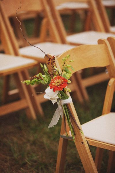 Dressing your Wedding Chairs! Alternative Decor Inspiration Aisle Markers, Alternative Decor, Aisle Flowers, Dendrobium Orchids, Wedding Aisle Decorations, Orange Wedding, Aisle Decor, North Carolina Wedding, Diy Brides