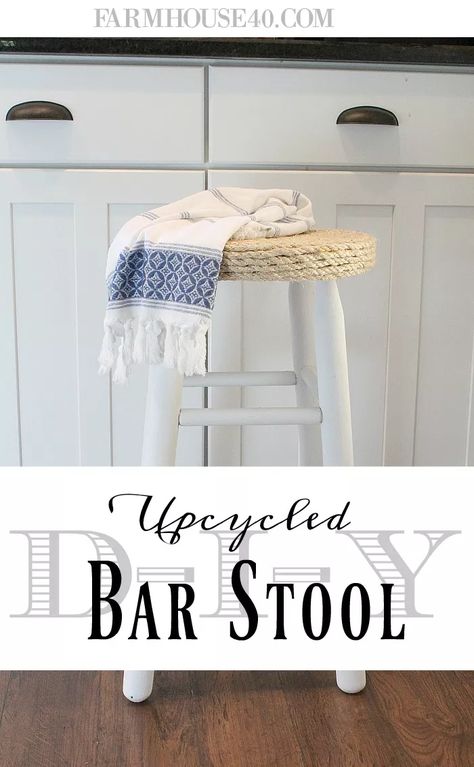 Pallet Bar Stools, Bar Chairs Diy, Bar Stool Makeover, Diy Bar Stools, Farmhouse Bar Stools, Stool Makeover, Diy Stool, Floor Protectors For Chairs, Toddler Table And Chairs