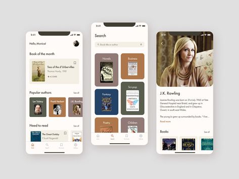 Library App Design, Book App Design, Goodreads Redesign, Book App Ui, Ecommerce Ui Design, Web Design Books, Application Ui Design, Minimal Book, Ui Design Principles