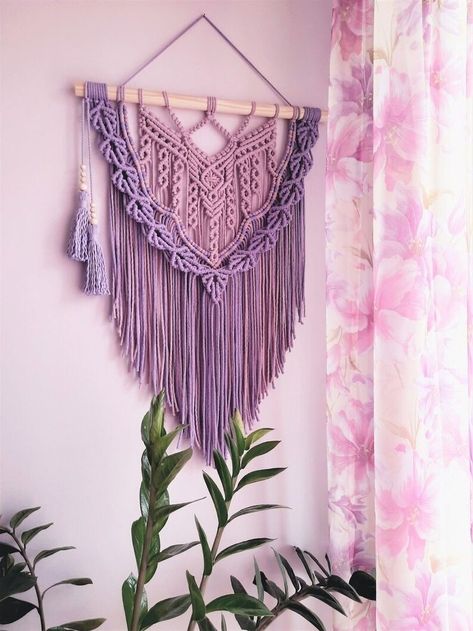 Purple Boho Nursery, Purple Nursery Ideas, Lavender Boho Bedroom, Purple Boho Bedroom, College Presentation, Purple Girls Bedroom, Girls Boho Bedroom, Purple Nursery Girl, Purple Girls Room