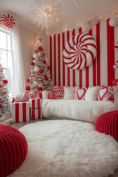 Candy Cane Theme Table Decor, Candy Cane Backdrop, Candy Cane Lane Christmas Decor Office, Candy Cane Party Theme, Christmas Decor Ideas Candy Cane, Peppermint Forest Decorations, Cane Decor Ideas, Candy Cane Theme Decorations, Candy Cane Lane Christmas Decor