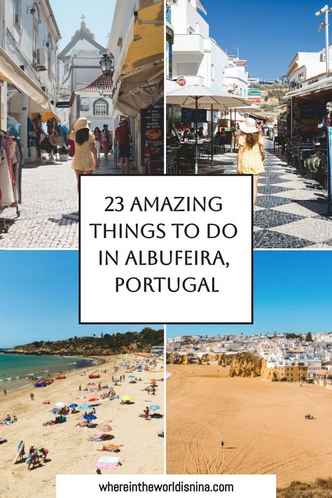 Enjoy the best things to do in Albufeira, such as relaxing on beautiful beaches and exploring the historic center. Don't forget to visit the vibrant Albufeira Strip for some great nightlife. Check out my post on things to do in Albufeira for more info! The Strip Albufeira, Best Restaurants In Albufeira, Things To Do In Albufeira, Portugal Albufeira, Spain Summer, Albufeira Portugal, Visit Germany, Europe Itineraries, Old Town Square