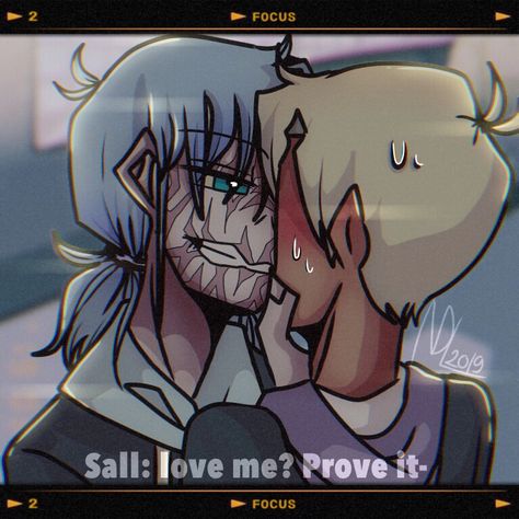 Sal Fisher X Travis Phelps Kiss, Sally Face X Travis Kiss, Sal X Travis Kiss, Sal Fisher X Travis Phelps, Salvis Sallyface, Sal And Travis, Travis X Sal, Sally X Travis, Sally Face X Travis