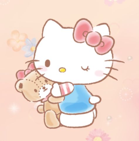 Hello Kitty Hello Kitty Watercolor, Kitty Watercolor, Kawaii Comic, Tiny Chum, Wonderful Wallpapers, Sanrio Wallpapers, Drawings For Him, Sanrio Collection, Cat Cupcakes