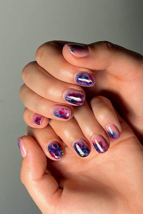 Marbled Nails, Abstract Nail, Abstract Nail Art, Marble Nails, Mani Pedi, Minimal Design, Toe Nails, Art Designs, Abstract Pattern