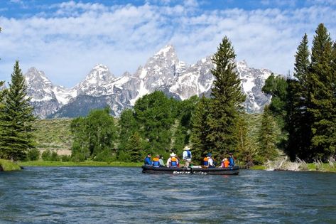 Floating 10 miles down the Snake River past the Teton Range in Grand Teton National Park should be on every Jackson Hole visitor’s to-do list. Jackson Hole Summer, River Float Trip, Snake River Canyon, Wyoming Vacation, Yellowstone Trip, River Float, Wyoming Travel, Float Trip, Lake Lodge