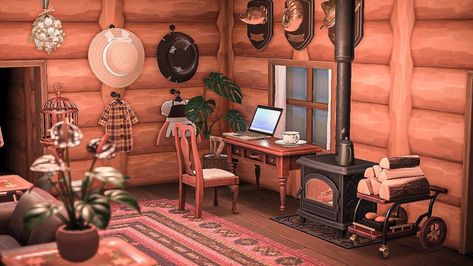 Fall Room Ideas, Acnh Cottagecore, Log Cabin Interior, Cabin Bedroom, Animal Crossing Guide, Animal Crossing Qr Codes Clothes, Animal Crossing Wild World, Snow Fall, Animal Crossing Villagers