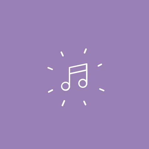 Purple Music Icon, Apple Music Icon, Music Doodle, Aesthetic Music, Music Aesthetic, Highlight Covers, Music Icon, Purple Aesthetic, Icon Pack