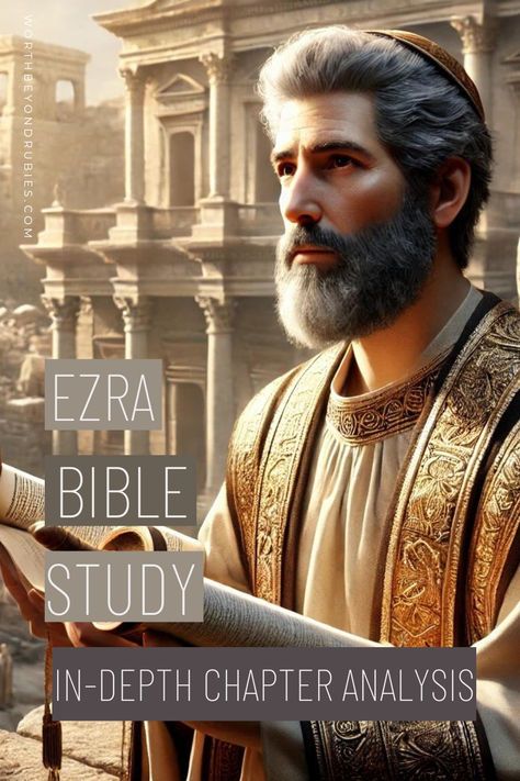 a man holding a scroll Ezra Bible Study, Ezra Bible, Book Of Ezra, Group Bible Study, Study Lesson, Chapter Summary, Study Notebook, Bible Study Guide, Bible Study Notebook