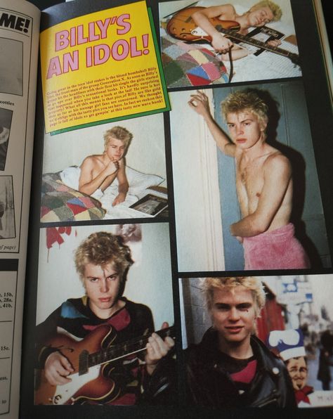 Billy Idol Aesthetic, Billy Idol Poster, Billy Idol Albums, Idol Poster, Idol Aesthetic, Billy Boy, Billy Idol, 80s Music, Post Punk