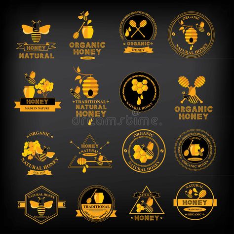 Honey Bee Images, Honey Label Design, Honey Logo, Aesthetic Health, Honey Label, Tattoo Health, Bee Images, Honey Packaging, Honey Shop