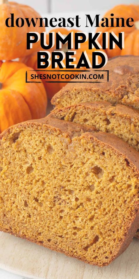 Add Downeast Maine Pumpkin Bread to your fall bucket list because it is DELICIOUS! This recipe makes up two loaf cakes. One to enjoy and one to give away! Or enjoy both!! Either way, you're going to love this moist, easy and over-the-top yummy pumpkin bread. Maine Pumpkin Bread, Downeast Maine Pumpkin Bread, Feast Recipes, Fall Dessert Recipes Easy, Downeast Maine, Pumpkin Loaf, Recipe Pumpkin, Condensed Milk Recipes, Breakfast Sweets