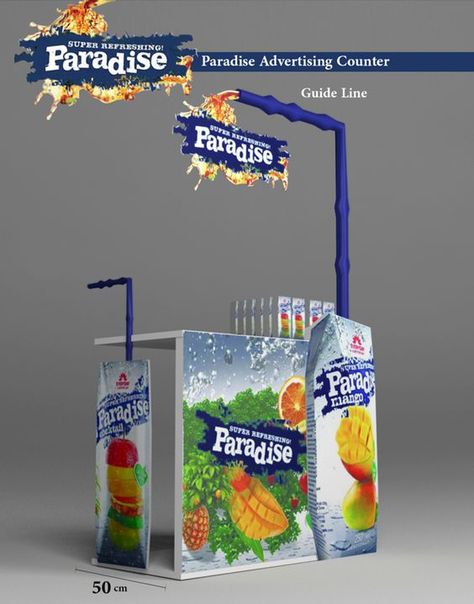 Paradise Drink, Store Display Design, Gerobak Dorong, Pos Design, Point Of Sale Display, Food Cart Design, Booth Decor, Event Booth, Pos Display