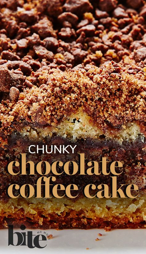 Chocolate Streusel Coffee Cake, Chocolate Streusel Cake, Chocolate Almond Coffee Cake, Chocolate Brunch Ideas, Cake With Coffee In It, Chocolate Crumb Cake, Chocolate Coffee Cake Recipes, Cookbook Inspiration, Chocolate Coffee Cake