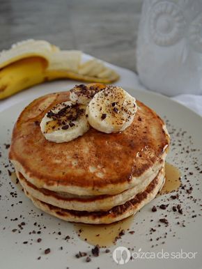 Hot Cake, Hot Cakes, Deli Food, Healthy Desserts, Junk Food, Bananas, Workout Food, Breakfast Brunch, Health Food