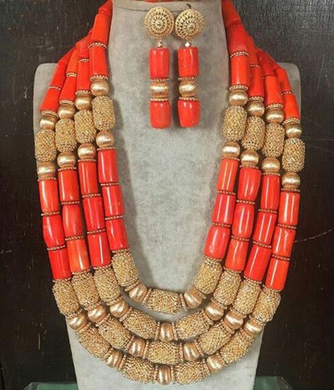 Fantastic Wedding Coral Beads African Jewelry Sets New New Dubai Bridal Jewelry Set Gift CNR692 _ - AliExpress Mobile Nigerian Beads, Wedding Coral, Bold Statement Necklaces, Wedding Necklace Set, Coral Beads Necklace, Beads Designs, Bride Accessories, Making Earrings, Coral Jewelry