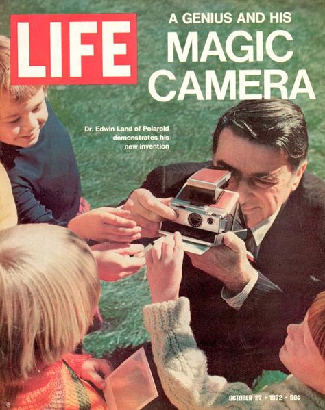 Meet the First Polaroid-Style Camera in Years #photography http://time.com/4323573/impossible-project-polaroid-camera-i-1/ Life Magazine Covers, Old Magazine, Instant Photography, Life Cover, Polaroid Camera, Camera Cover, New Inventions, Time Life, October 27