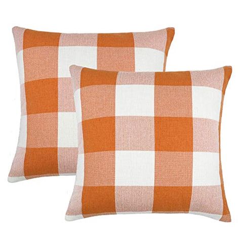 Fall Throw Pillows & Blankets - 31 of My Favorites - My Sweet Home Living Porch Farmhouse, Buffalo Plaid Pillows, Plaid Throw Pillow, Buffalo Check Pillows, Plaid Pillow Covers, Plaid Throw Pillows, Fall Throw Pillows, Fall Pillow Cover, Buffalo Check Plaid