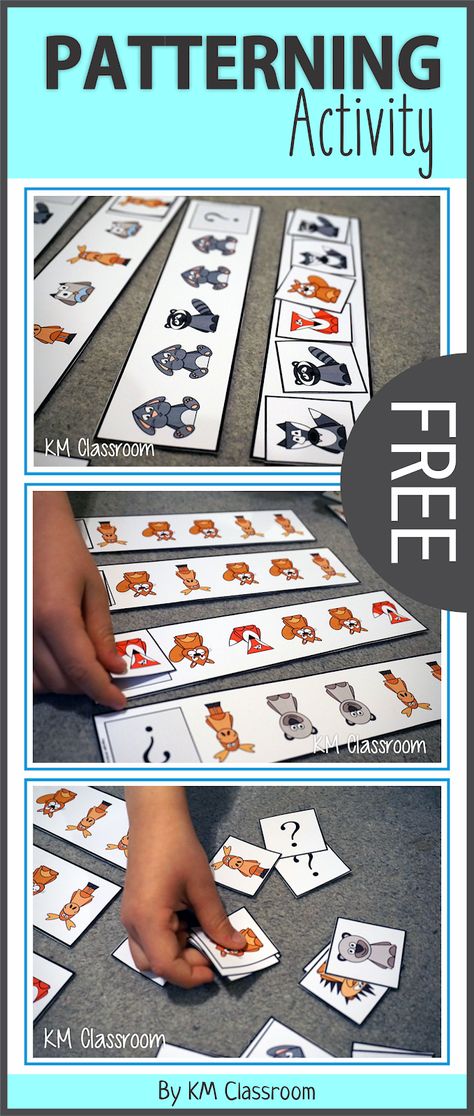 Maths Patterns, Kindergarten Patterns, Nocturnal Animals Activities, Forest Animals Preschool, Animal Preschool, Patterning Kindergarten, Forest Classroom, Teaching Patterns, Forest Animals Theme