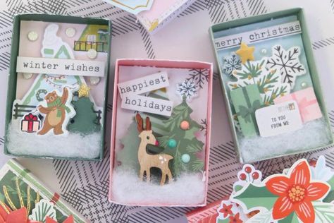 Christmas Matchbox Crafts, Christmas Matchbox Ideas, Matchbox Advent Calendar, Matchbox House, Adventure Crafts, Matchbox Crafts, Advent Calendar Gifts, Christmas Crafts For Adults, Christmas Craft Projects