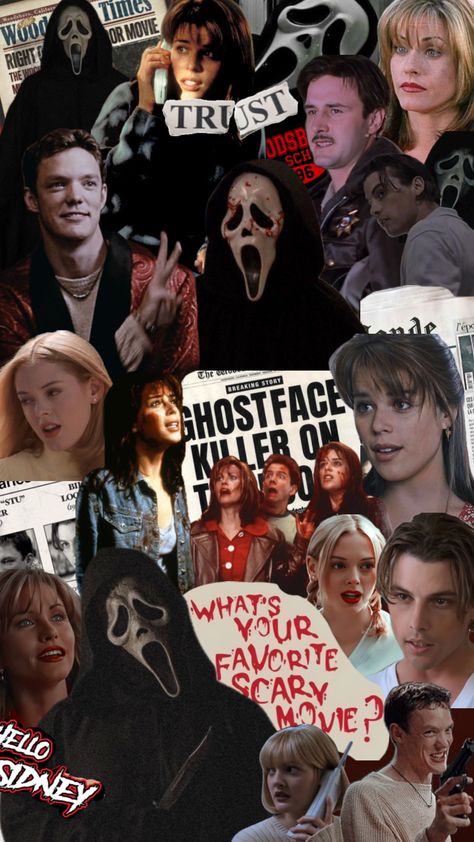 Scream 👻 #scream #horror #horrormovie Billy Loomis Hot, Scarie Movie, Movie Collage, Ghostface Scream, Halloween Wallpaper Cute, Scary Movie Characters, Young Leonardo Dicaprio, Scream Movie, Funny Horror