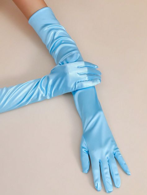 Bridal Elbow Length Satin Gloves Sexy Evening Party Dance GlovesI discovered amazing products on SHEIN.com, come check them out! Fancy Gloves Classy, Tianas Closet, Princess Gloves, Fancy Gloves, Quince Decorations, Elegant Gloves, Blue Gloves, Disney Pixar Up, Bridal Gloves