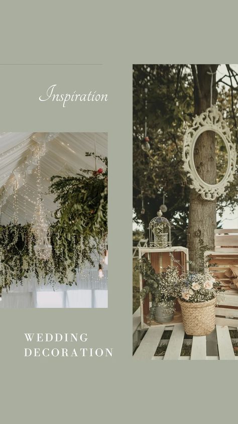 Green Minimalist Wedding Decoration Instagram Story - Templates by Canva Wedding Stories Instagram, Instagram Story Ideas Wedding, Wedding Instagram Story Template, Green Minimalist Wedding, Event Planning Board, Story References, Creative Story Ideas, Comic Book Frames, Instagram Decor