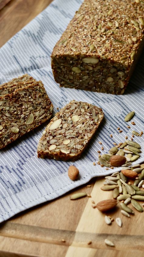 Danish Nut Bread (Paleo bread) – Scandinavian Simple Eating Yeast Free Bread, Swedish Bread, Seed Loaf, No Carb Bread, Nut Loaf, Yeast Free Breads, Peasant Bread, Simple Eating, Autoimmune Paleo Recipes