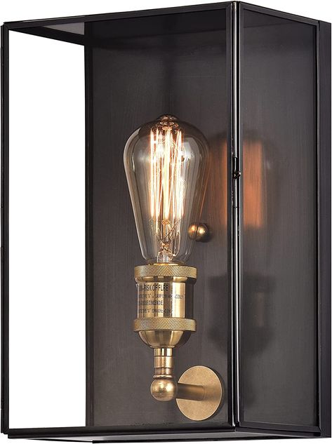 c cattleya Brass Outdoor Wall Sconce, Anti-Rust Exterior Light Fixtures with Tempered Glass, Waterproof Outdoor Porch Light for House Front Porch Garage Patio Hallway - - Amazon.com Unique Door Design, Front Door Lanterns, Front Porch Light, Garage Light Fixtures, Staircase Balcony, Gold Sconces, Outdoor Porch Lights, Glass Porch, Porch Light Fixtures